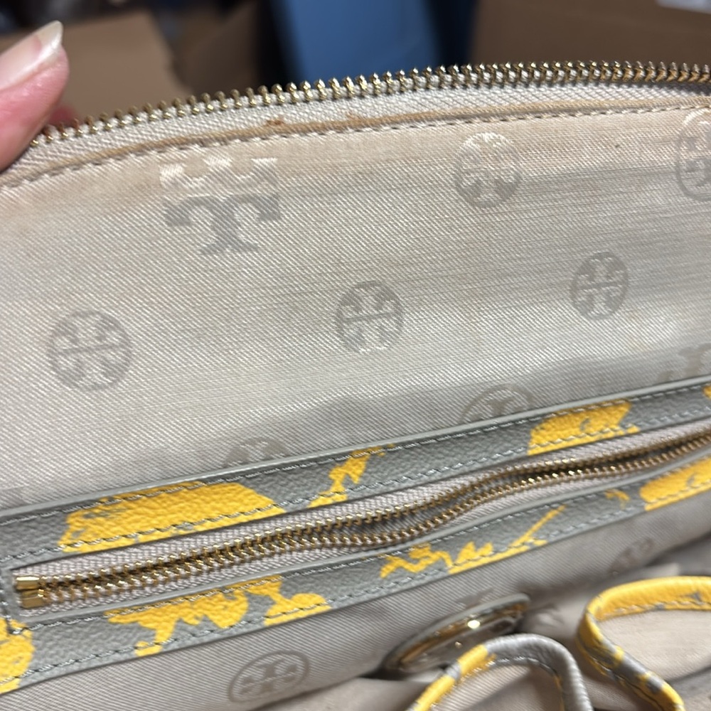 Tory Burch Yellow Dome Floral Satchel - Picture 16 of 16